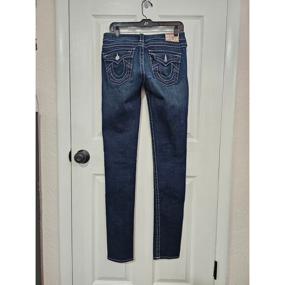 True Religion Julie Low Rise Flap Pocket Skinny Jeans Size 28 - Picture 4 of 5